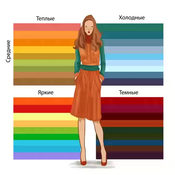 The color type palette