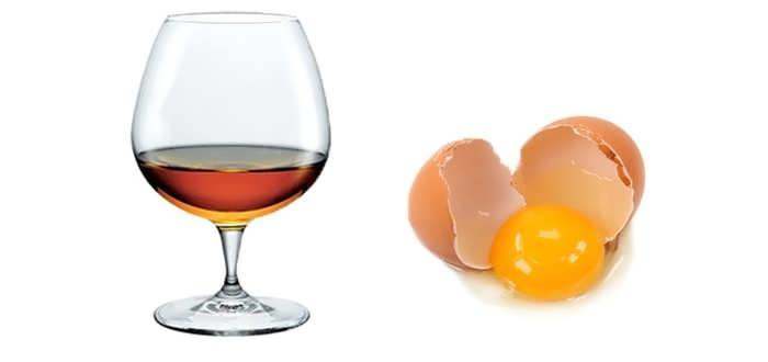 Les propriétés bénéfiques de Cognac seront illimitées si vous la combinez habilement avec d'autres composants lors de la préparation des cosmétiques 