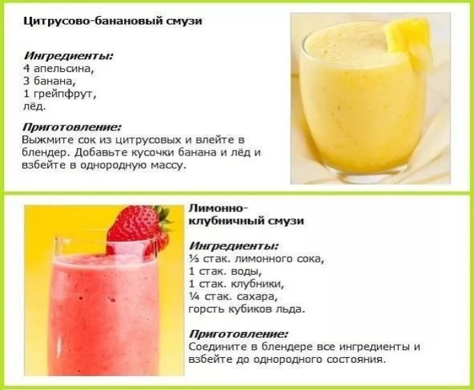 Рецепт смузи с грейпфрутом