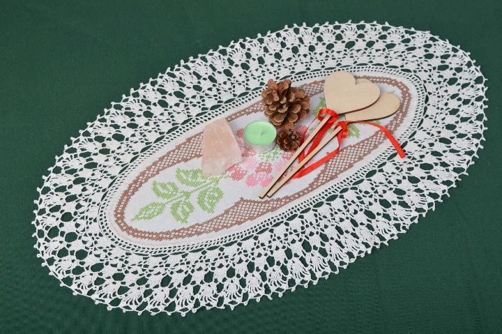 Beautiful crochet oval