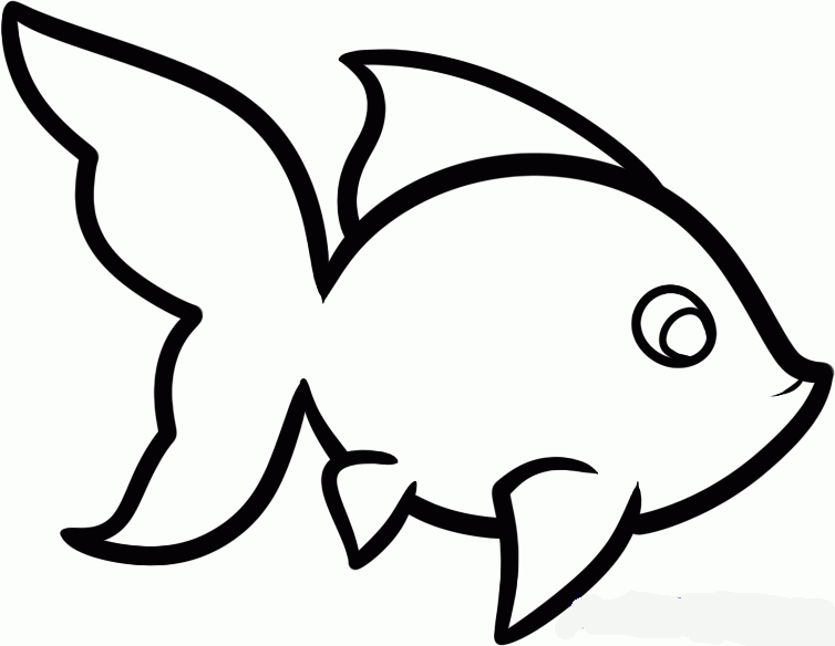 Трафарет для мобиля "рыбка"