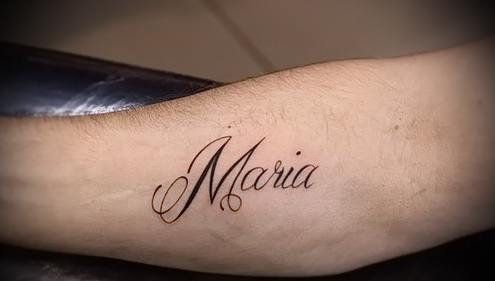 Tatouage nommé Maria, Masha