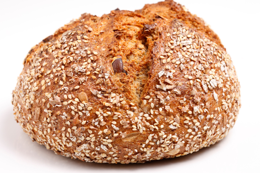 Ajdov kruh brez glutena v kruhu