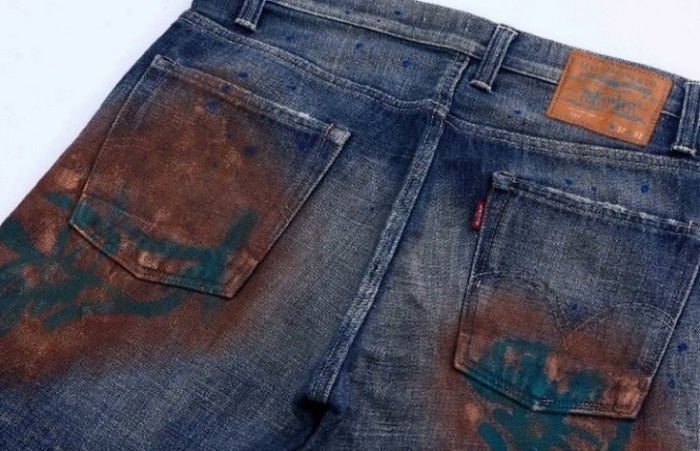 Удаление ржавчины с джинс
