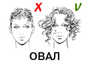 Oval hairstyle