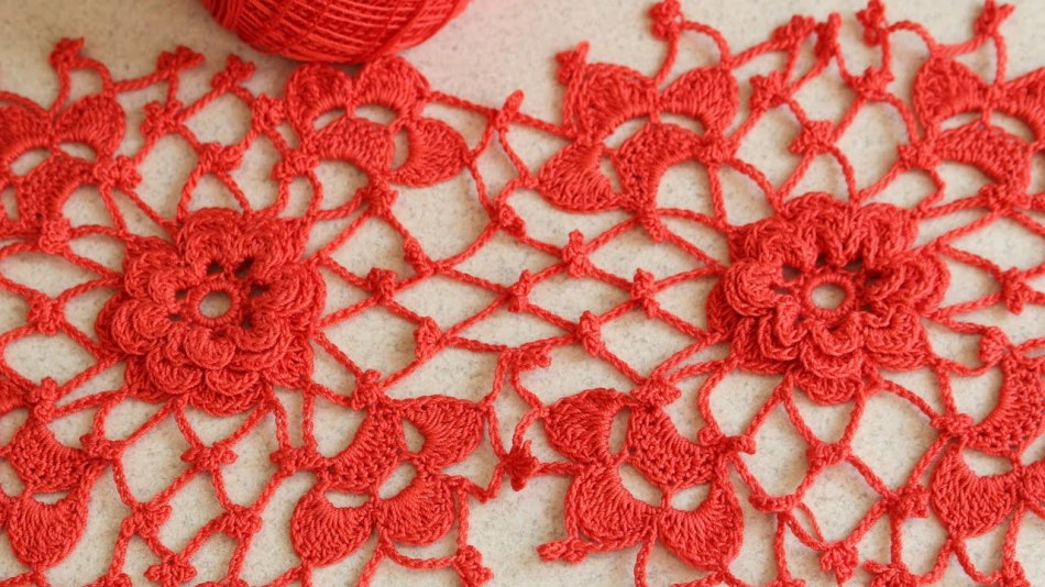 Irish crocheted lace, motive 2