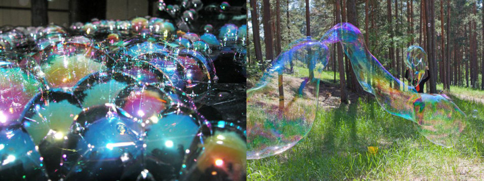 Огромные мыльные пузыри из домашних растворов, фото 2