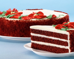 La crème la plus délicieuse pour le gâteau est le velours rouge: Step -T-STEP Recepe