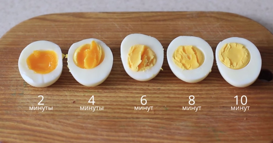 How much to cook chicken eggs from the moment of boiling water