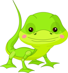 Drawing of lizards for sketching: Option 5
