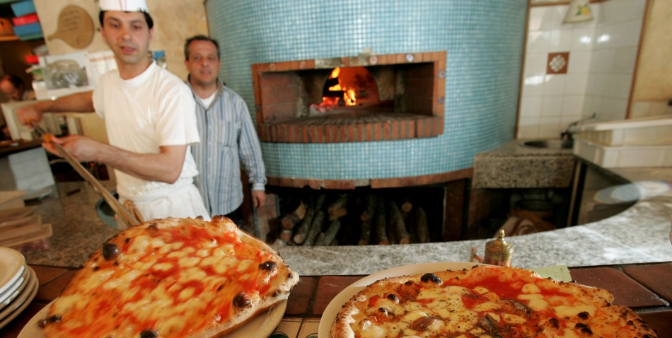 Pizzería en Roma, Italia