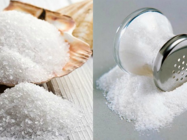 Quelle est la différence entre la nourriture de mer, la pierre, l'anglais, le sel rose iodé et himalayen de Cook Ordinary: est-il différent?