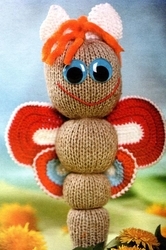 Knitting butterfly