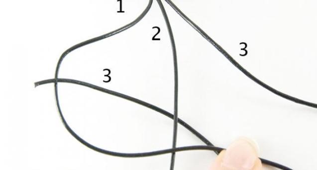 Formation of the Shambala bracelet knot