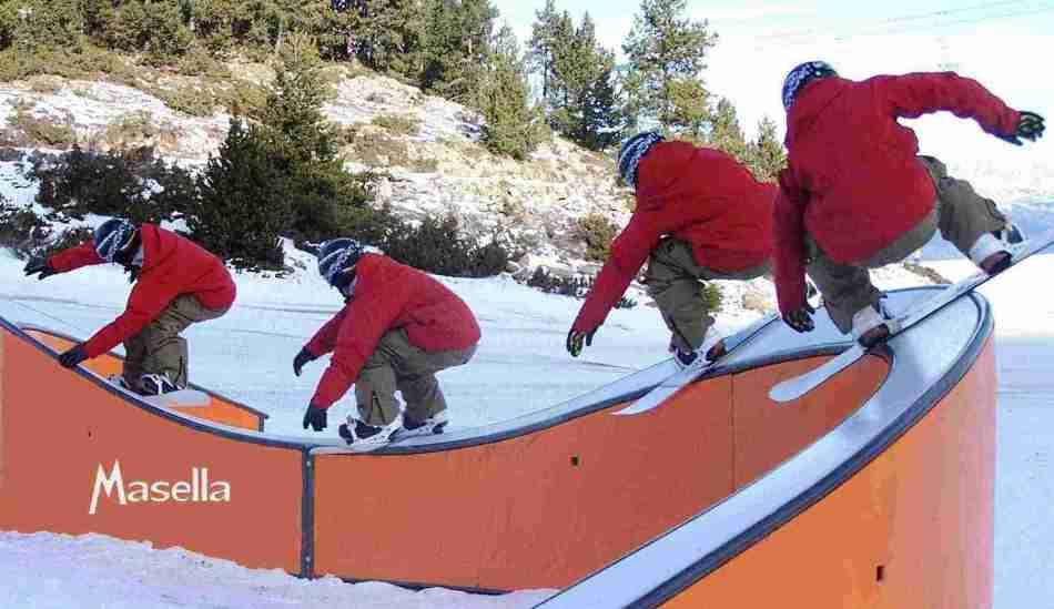 Skigebiet in La Mazelia, Spanien