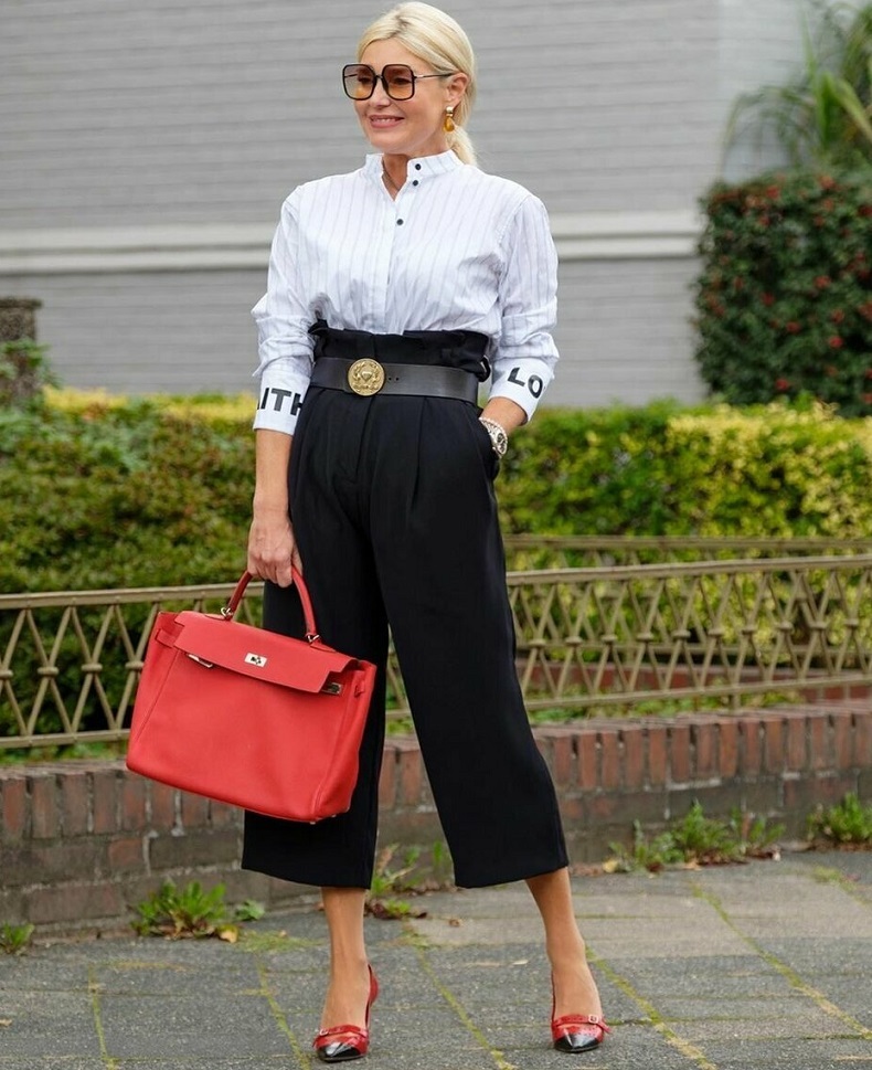 Модные брюки для женщин 50 лет