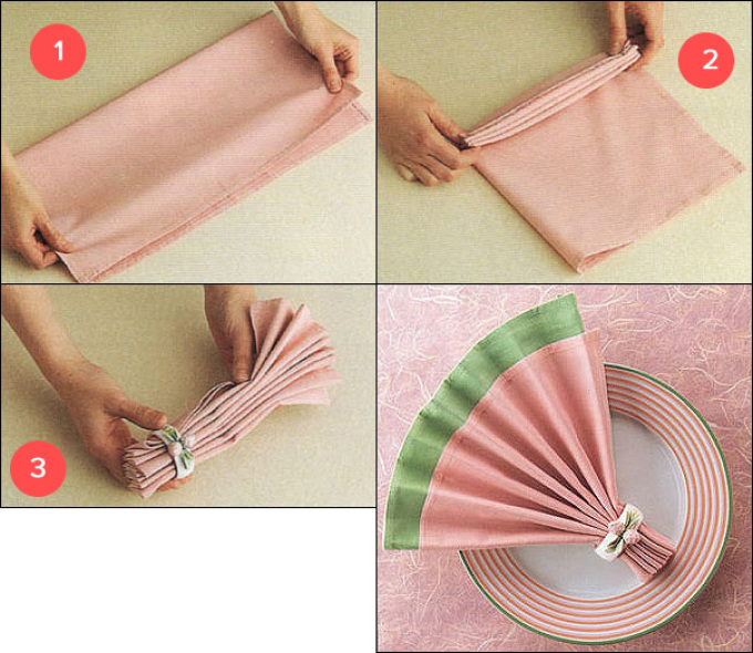 Ventilateur des serviettes en tissu