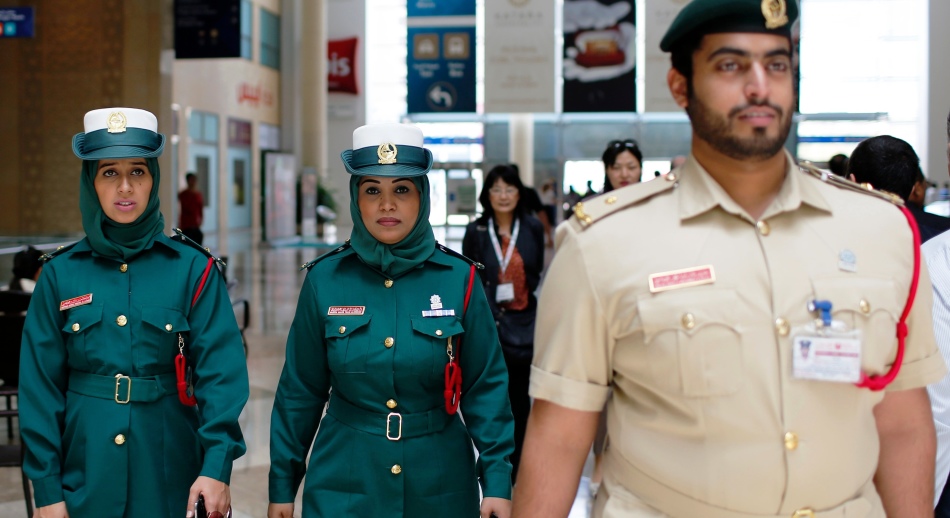 Rendőrség az arab emirátusokban