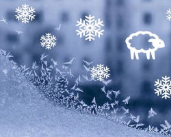 Péretynanki pour Windows pour la nouvelle année 2023-2024 à partir de snowdrifts de papier, de maisons, de motifs, de glaçons, de jeune fille de neige, de Père Noël, sur un traîne : schémas, modèles de coupe d'impression, photo