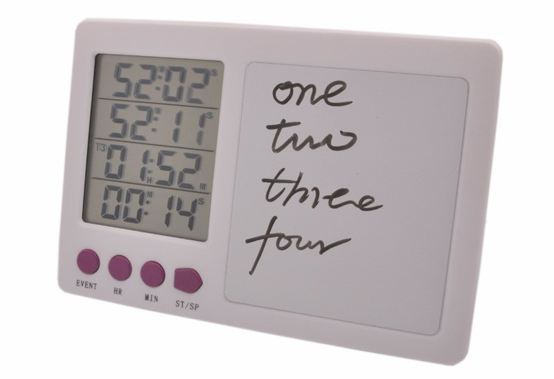 Kitchen timer with a field for notes