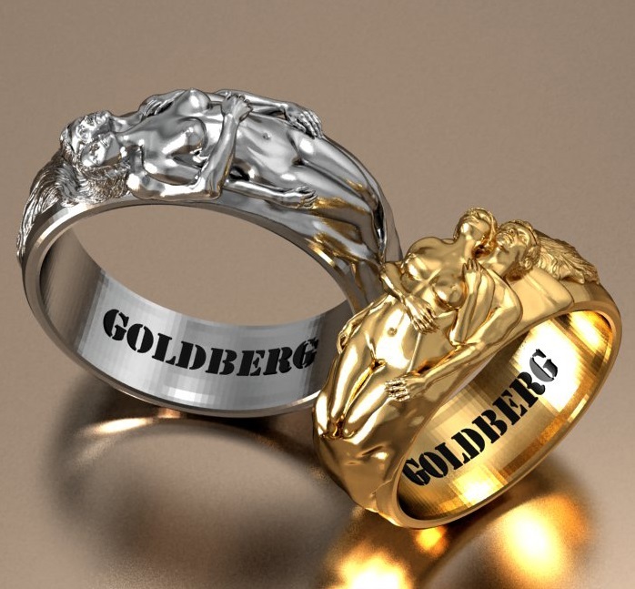 Call couples can purchase rings with figures of lovers for themselves