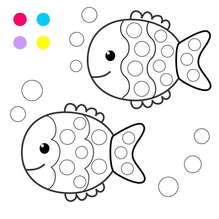 Drawing stencils for children - template
