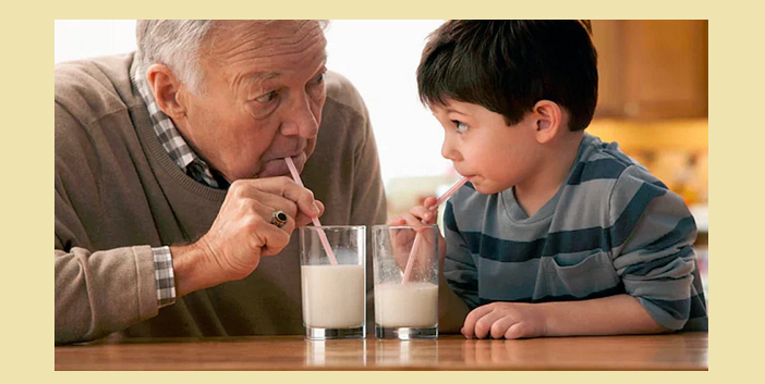 You can drink milk after 60 years