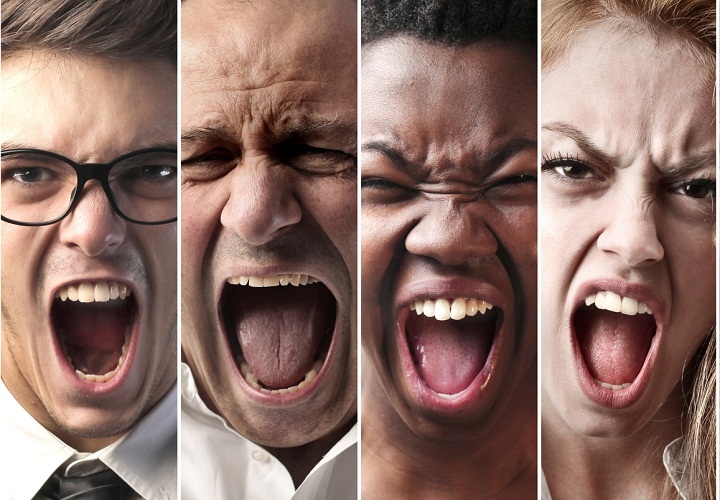 Гневом руководит темперамент человека, в зависимости от 4 типажей характера