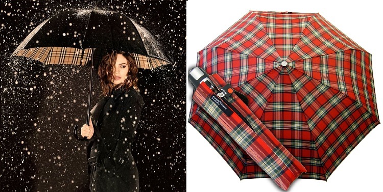 Dáždnik v klietke nasýtenej farby chilli papriky a dáždnik s dvojitou kupolou s dizajnom holičskej klietky
