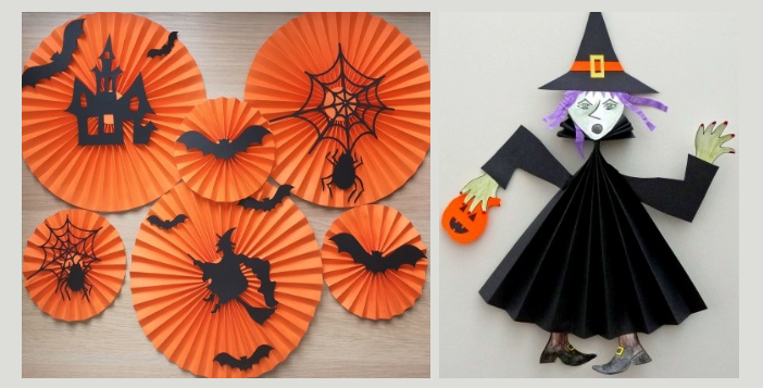 Crafts from paper on Halloween