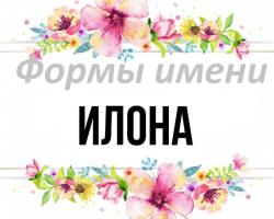 Женско име Илона: Варијанте имена. Како се ИЛОН може назвати другачије?