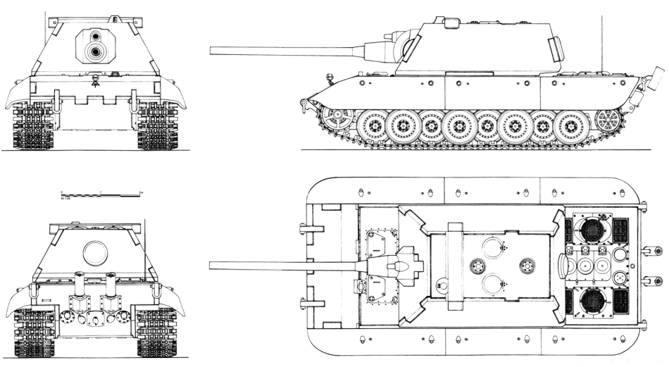 Как нарисовать танк е100