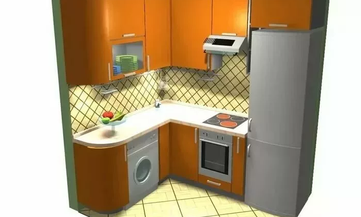 Corner kitchen kitchen
