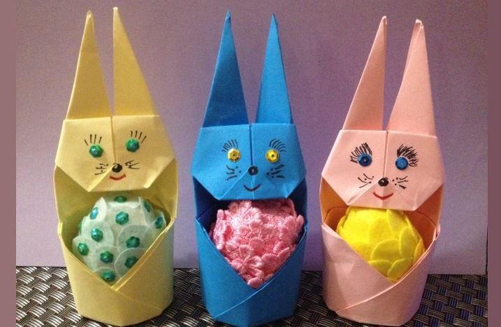 Craft - Easter rabbit with your own hands from paper