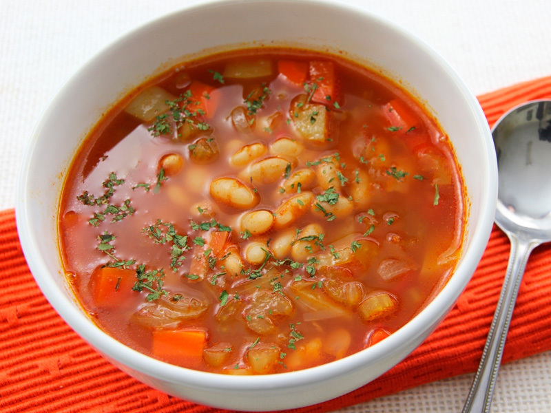 Soup with chickpeas