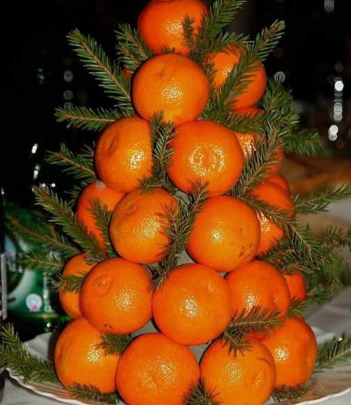 Arbre de Noël orange