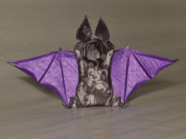 Как сделать летучую мышь из бумаги оригами? Летучая мышь из бумаги оригами для детей: схема