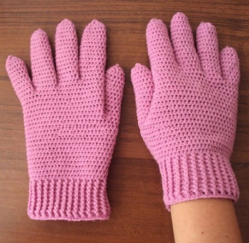 Mit dem Schema können Sie solche Handschuhe stricken