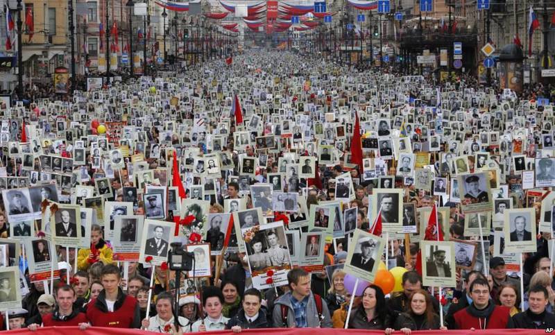 The action of the Immortal Regiment