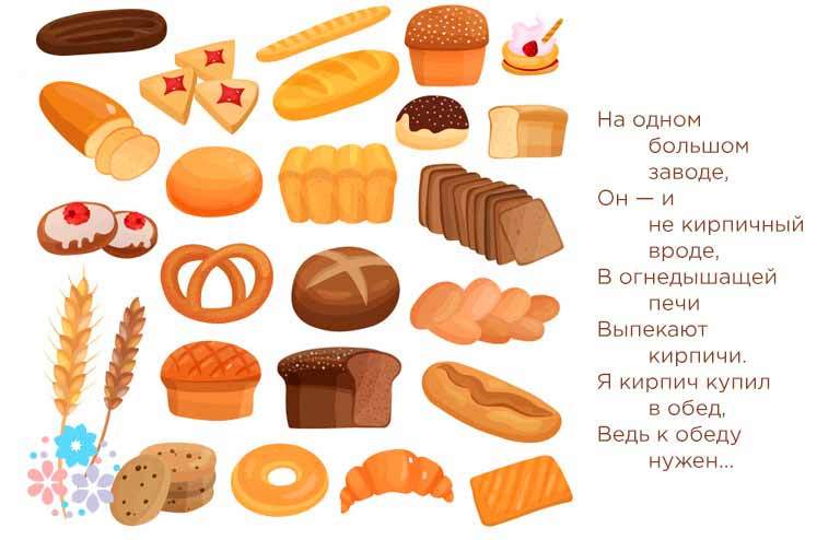 Riddles about bread for preschool children