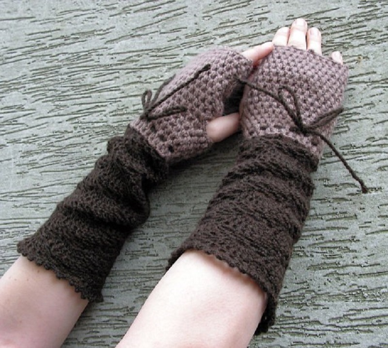 Warm mittens for the winter