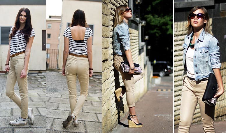 Shoes for everyday beige trousers