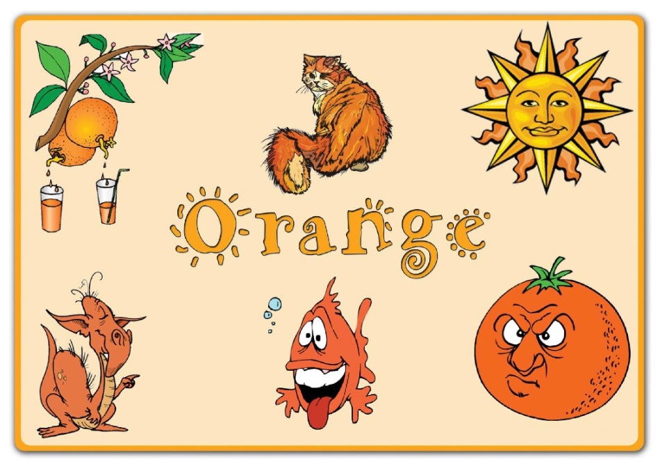 Карточка: оранжевый цвет