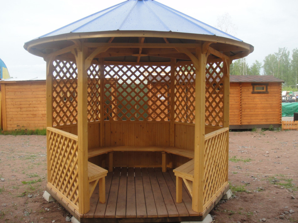 Hexagonal gazebo