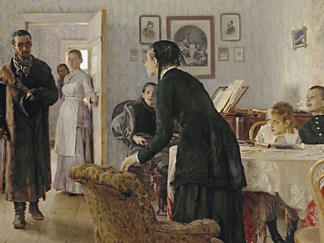 Ilya Repin „Nem várt” képe: A teremtés története, ahol az eredeti, a kép leírása és elemzése
