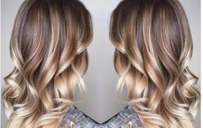 Light ombre for brown hair