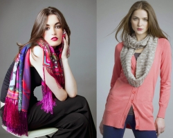 How to tie a scarf on a coat? How to tie a scarf in different ways?