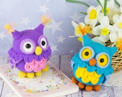 How to crochet an owl toy? The most beautiful owls crocheted with a detailed description, the best photos