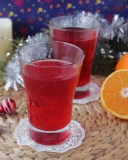 Fruit drinks with orange juice