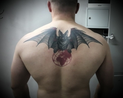 Tetovaža vojske netopirja - kar pomeni v vojaški obveščevalni obveščevalci, posebne sile, letalske sile, šablone